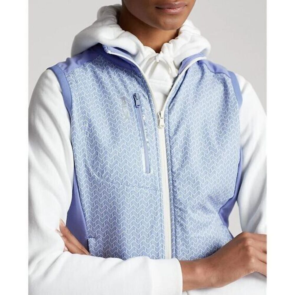 RLX Golf Ralph Lauren Women's XS Printed Terry Sleeveless Full-Zip Vest NWT $178 - Picture 4 of 4